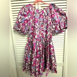 French Connection dress with puffy sleeves size xs